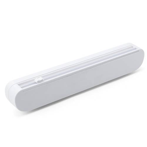 Suction Cup Type Cling Film Cutter Household Plastic Wrap Adjustable Storage Cutting Box(White)