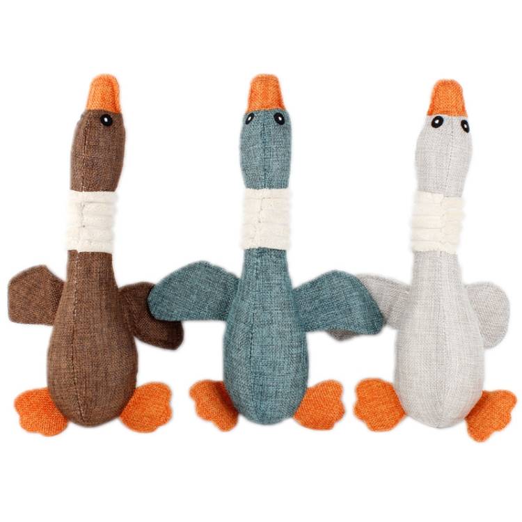 Long animals, big geese, vocalizations, bite resistant dog toys, plush teeth grinding dog supplies
