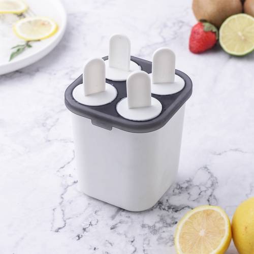 Summer DIY Creative Popsicle Ice Cream Mould Ice Box(Milky White)