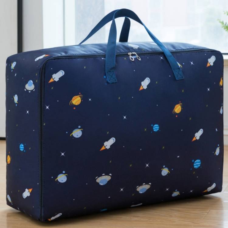 Oxford cotton quilt moisture-proof and waterproof storage bag, zipper, portable moving luggage bag