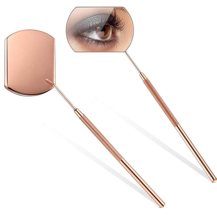 3 pieces for sale Grafted eyelashes handheld inspection mirror rectangular lens anti-warping root anti-fog mirror eyelash mirror, color classification
