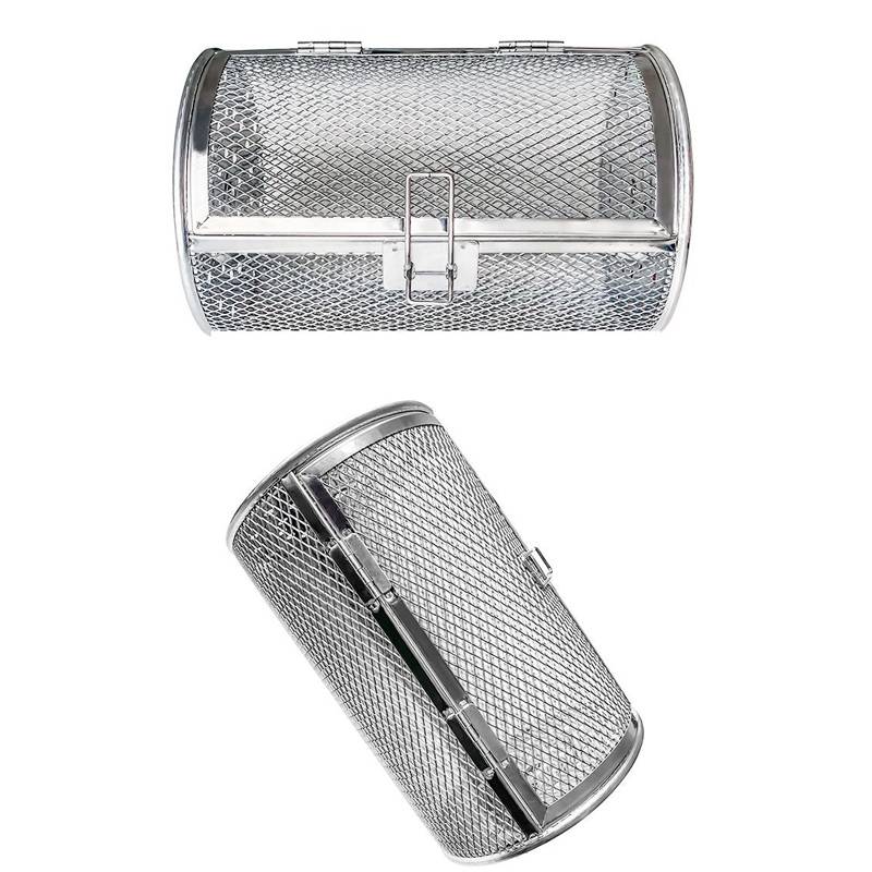 Type A 12x18cm rotatable stainless steel baking cage for oven roasted peanuts and chestnut cage