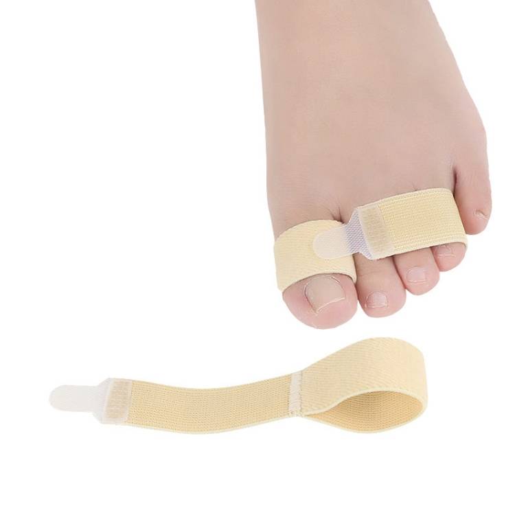 Elastic toe straps and finger separators (light yellow)