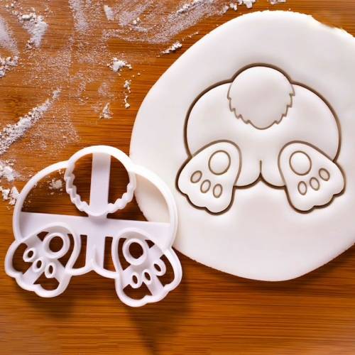 BGMJ007 Cartoon Chick Bunny Cookie Mould(Rabbit Ass)