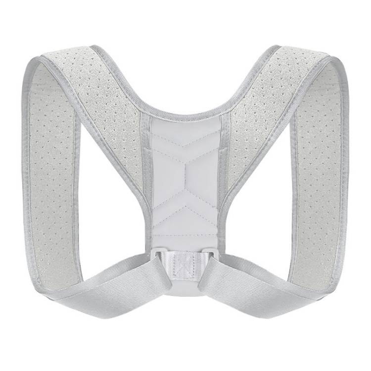 Invisible breathable posture corrector with adjustable back corrector, size: S (grey)