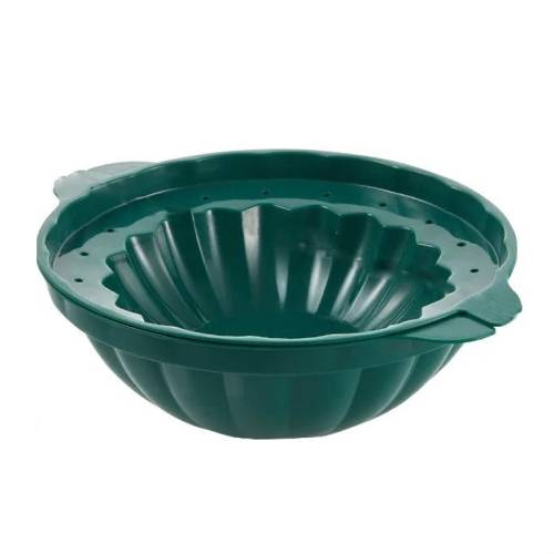 2PCS Homemade Ice Bowl Ice Tray Silicone Mold, Szie: Large (Dark Green)