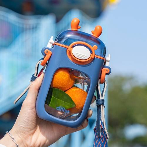 Diller D-T4015 Cute Antlers Square Shape Cup(Blue)