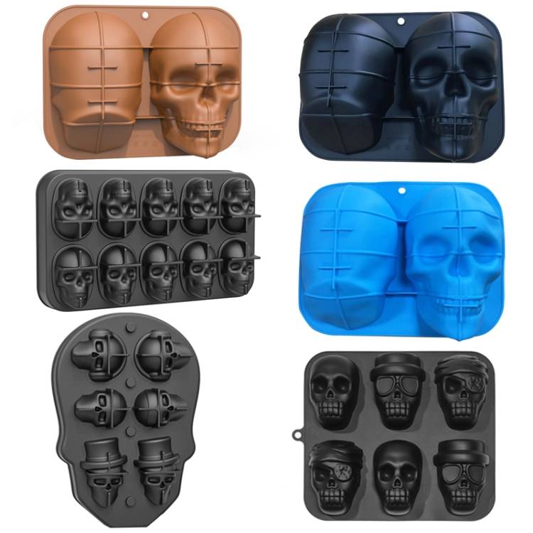 Silicone Barbecue Plate Model Skeleton Cake Baking Model