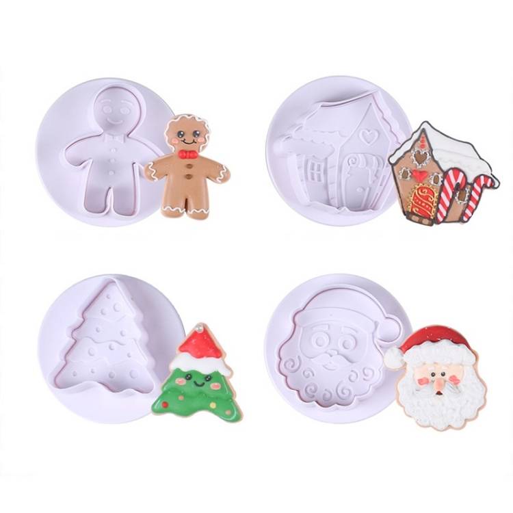 Christmas snowflake spring compression biscuit DIY mold