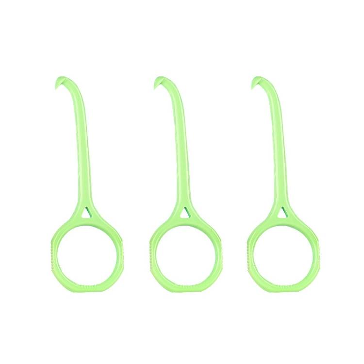 YOUTU 3pcs Invisible Braces Extractor Picking Hooks And Removing(Green)