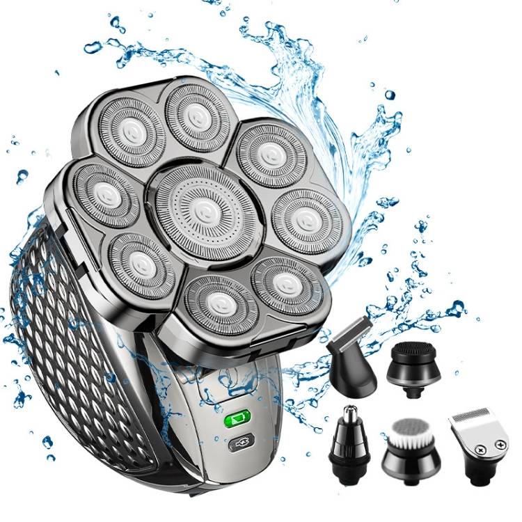 6-in-1 9-blade multifunctional USB shaver, full body water washing shaver, men&#039;s hair clipper