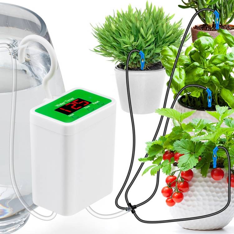Home intelligent drip irrigation automatic watering timing machine, specification: watering 2 pots of flowers