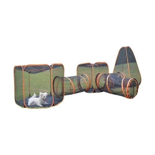Cat Nest HexagonTunnel + U-shaped Tunnel Combination Set Folding Pet House