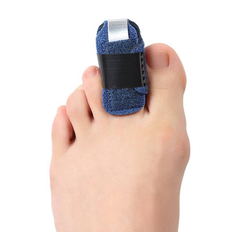 Finger and toe joint protection belt, sprain support and stretching exercise belt, specifications: left (blue)