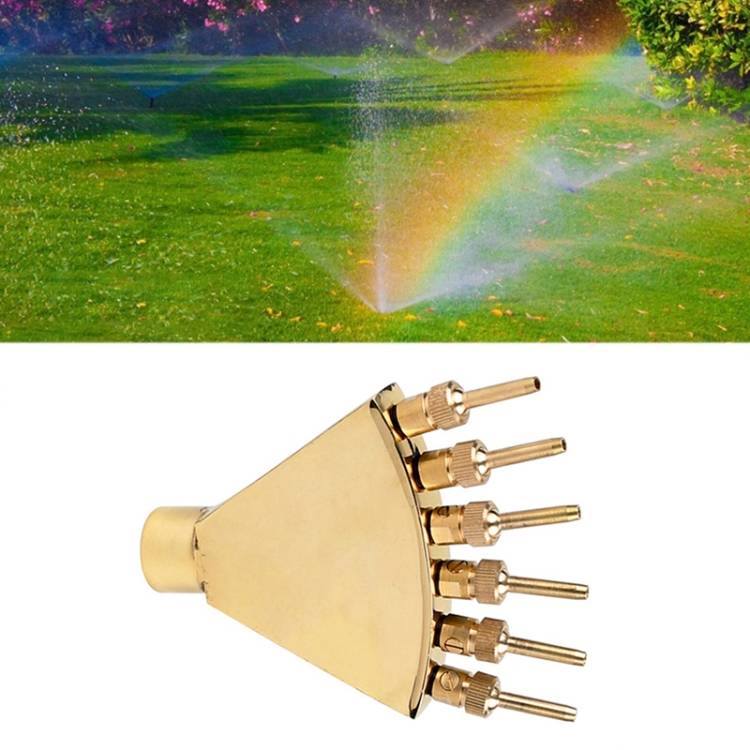 Copper Phoenix Tail Sprinkler Water Landscape Fountain Equipment