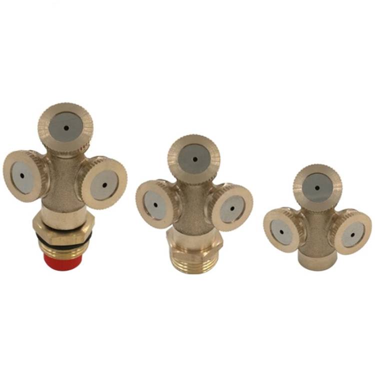 All copper three head agricultural spray Gardening seedling irrigation dedusting cooling atomizing nozzle