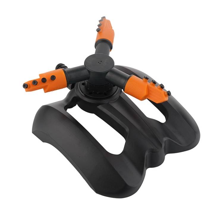 Trident Sprinkler Garden Lawn Rotating Sprinkler (Orange)