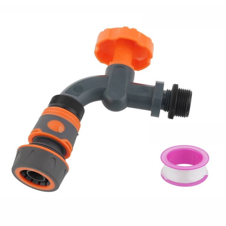 Outdoor garden joint, courtyard valve switch, faucet, specification: complete set of faucets+6 sub package quick connect rubber