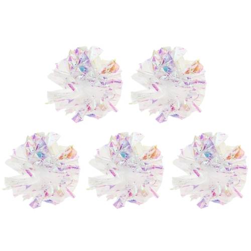 The 5pcs Colorful Noise Paper Ball Scratching Cat Toy Sound Pet Balls(Color)