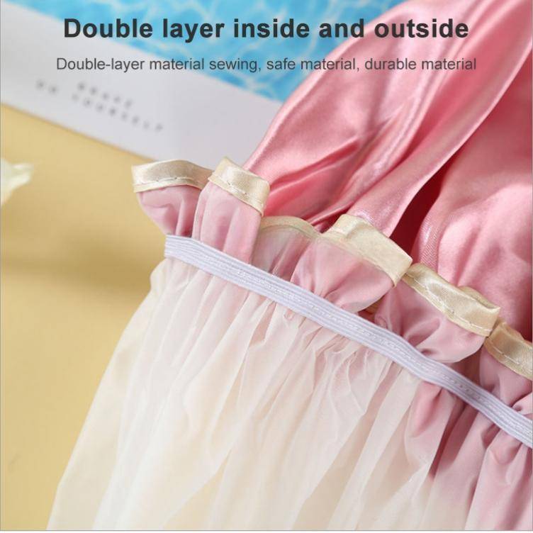 Thick Waterproof Shower Cap Double Layer Shower Hair Cover for Women&#039;s Products Shower Cap, Size:28cm
